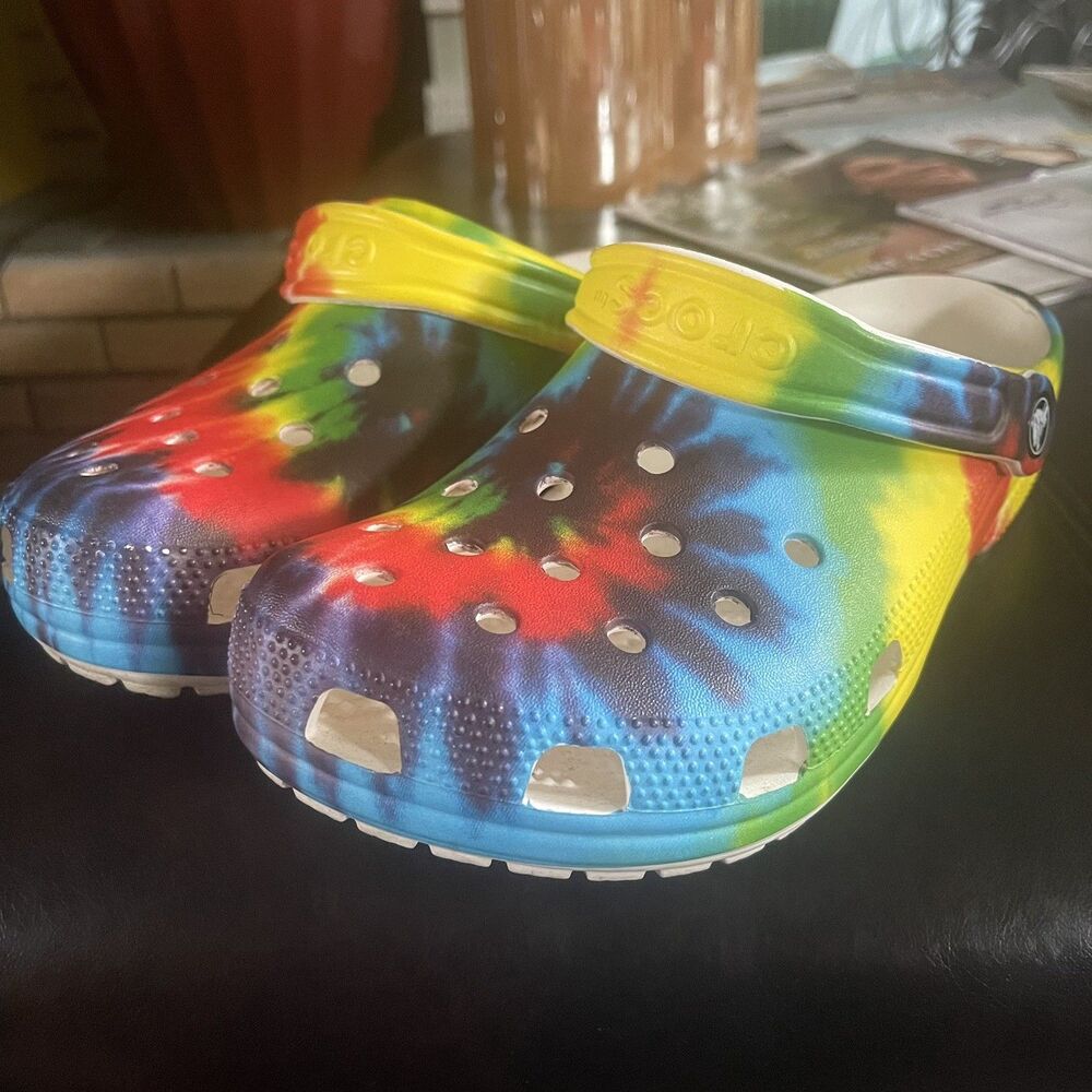 Crocs Classic Clog Tie-dye Women's 9 Men's 7